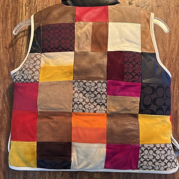 Coach kids down and leather VINTAGE VEST - Picture 5 of 5